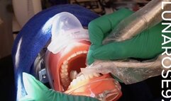 LETS DO A ROOT CANAL PROCEDURE! Watch me give my patient a dental exam and discover he needs a root canal, so I give him some gas to relax and then I scrub up and then watch me place a rubber dam then watch me drill with my real dental