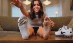 Sweaty Soccer Cleats, Socks & Bare Feet - AI Foot POV