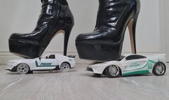 Giantess Boots Crush Cars – Merciless Foot Destruction POV
