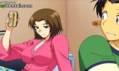 Horny busty teen enjoys sex with shy student