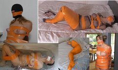 Struggling in orange tape!