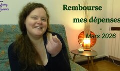 Rembourse mes dépenses du mois - Mars 2026