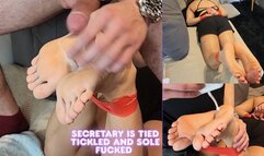 Mia Luxx - Hot Secretary is Tied Tickled and got Sole Fucked - BONDAGE - TAPE - HOG TIED - FOOTJOB - SOLEJOB - SOLES - TICKLE - SMELLY SWEATY FEET - TICKLING - FOOT TICKLING - SOLES - GAG - CUMSHOT - 2 copy
