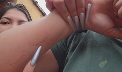 The human shark gives me her lethal bites