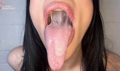 Freeuse Mouth Long Tongue JOI With Cum Play
