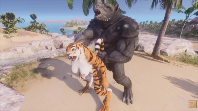 Tigress Furry Hentai Porn - Wild Life / Tiger Furry Girl With Huge Rhino Porn Video