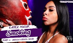 PT1 - Smoking & Spit Humiliation: A Brutal Session of Degradation Featuring a Bound Slave in a Latex Mask