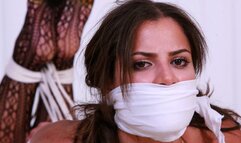Chi Chi gets Double Crossed & Tightly Bound and PANTY Gagged While Buying Protective Insurance! RE EDIT 2025