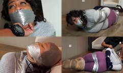 Desperate, tight, taped and hooded experience to Lorena - MOV