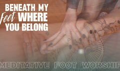 Beneath my feet where you Belong: Meditative Foot Worship POV JOI - Jerk off Instructions with Goddess Worship - Bare soles, toe curling, toe spreading, POV from below, dirty talking ASMR jerk off encouragement light femdom