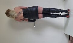 Lady Latisha - Arollo Overknee Stiletto Boots - Trampling CBT Bootjob - horizintal view