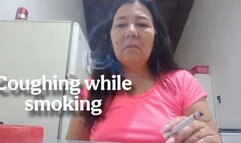 Coughing while smoking