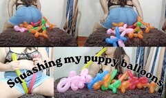 Riding my doggy balloons