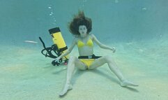 Stuck to the Pool Drain Under the Pool Cover with Nathalia