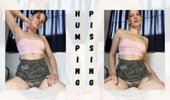 Humping but pissing
