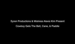 Cowboy Gets The Belt, Cane, And Paddle (1080p)