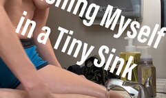Washing Myself in a Tiny Sink