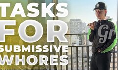 tasks for submissive whores