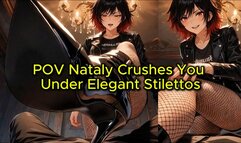 POV High Heel Boots Trampling - Nataly Crushes You Under Elegant Stilettos