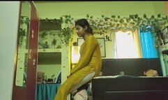 Indian Wife In Yellow Kurti – Slow Facesitting, Foot Worship & Femdom Control