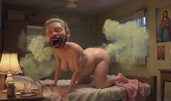 90 Year Old Granny Farting Loud & Smelly in Bedroom