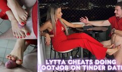 Lytta cheats doing a Sexy Cafe Footjob On Tinder date - FOOTJOB - CBT - SOLEJOB - TOEJOB - SMELLY FEET - FOOT WORSHIP - SWEATY FEET - HIGH HEELS - mov