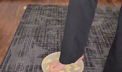 Dirty Foot Banana Crush & Slave Licks the Mush Under My Feet
