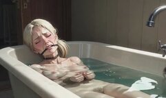 90 Year Old Granny Bathtub Bondage - Horny & Begging to be Filled