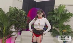 Vile Vixen Gives A Handless Blowjob & Gets A Golden Shower!