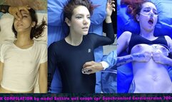 4K COMPILATION by model Sattira wet cough cpr Synchronized Cardioversion 70046