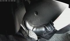 Marie is driving on German unlimited autobahn wearing black ankle boots - Part 4