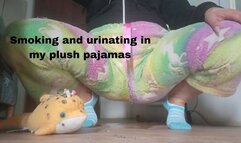 Smoking and urinating in my plush pajamas