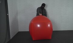 Transforming an inflatable red rubber ball into a vacuum latex cube