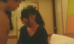 A beautiful Japanese female college student touches a masochistic man with her hands and feet.