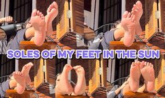 Soles of my feet in the sun