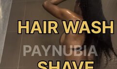 Naked Goddess Ritual: 30 Min of Wet Ebony Perfection — Hair, Body & Pussy Grooming