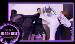 Elite Dominance: Precise Strikes and Foot Fetish with Mel Fire and Keylla Kicks (1080) - Feet Fight - Mixed Fighting - Foot Domination - Scissorhold - Wrestling Challenge - Kimono - Black Belt