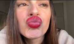 Lipstick Kiss Tease - Tongue and Teeth