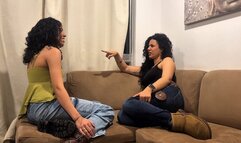 Hot Latina Stepsisters Fart Battle in Tight Jeans - Smelly Ass Gas Exchange