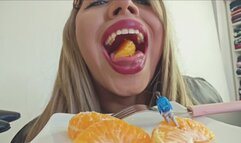Endoscopic Exploration of a Mandarin Orange (part 1)
