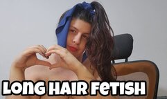 Long Hair Fetish - Brushing & Ponytail Play Chubby Girl