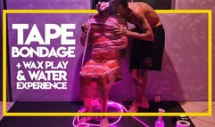 Tape Bondage In The Chair + Water & Wax Play Experience (1080p) Gay Bondage - Gay Domination - Mummification - Wax Play - Tape Bondage - BDSM - C4SBondage26