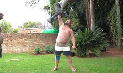 Multiple Lifts - Big Guys Dominate & Manhandle Tiny Guys in Size Comparison
