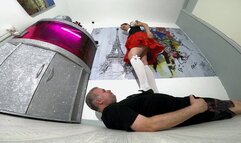 German Girl Trample FLOOR CAM (4K)