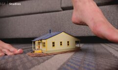Homestead isn't safe! GIANTESS ATTACK! Towering GODDESS FLATTENS your home under her BIG BARE FEET!! - MOV copy