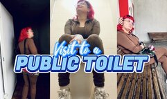 BBW on public toilet
