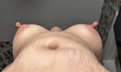 Chubby Asian Latina Mature Milf Riding Dildo Cumming Big Nipples Flapping Tits