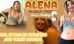 Alena Love Real Farts Sugar-Free Gassy Challenge-Real Belly sounds[HD]