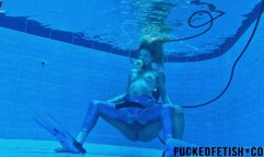 4K NEW SCENE Fuck underwater fantasy Ashlee Rose fins mermaid scuba cumshot 801