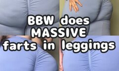 bbw does massive farts in leggings
